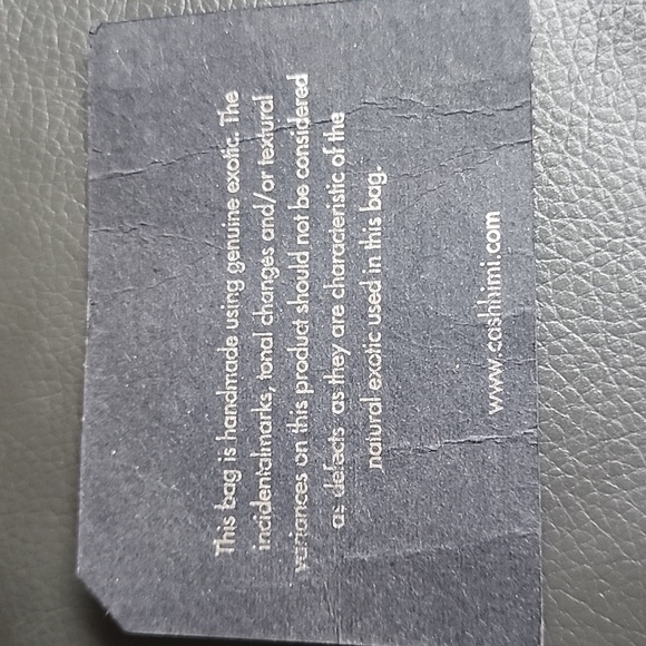 Cashhimi python handbag  Green. NEW - Picture 7 of 7